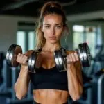 Девушка в спортзале
